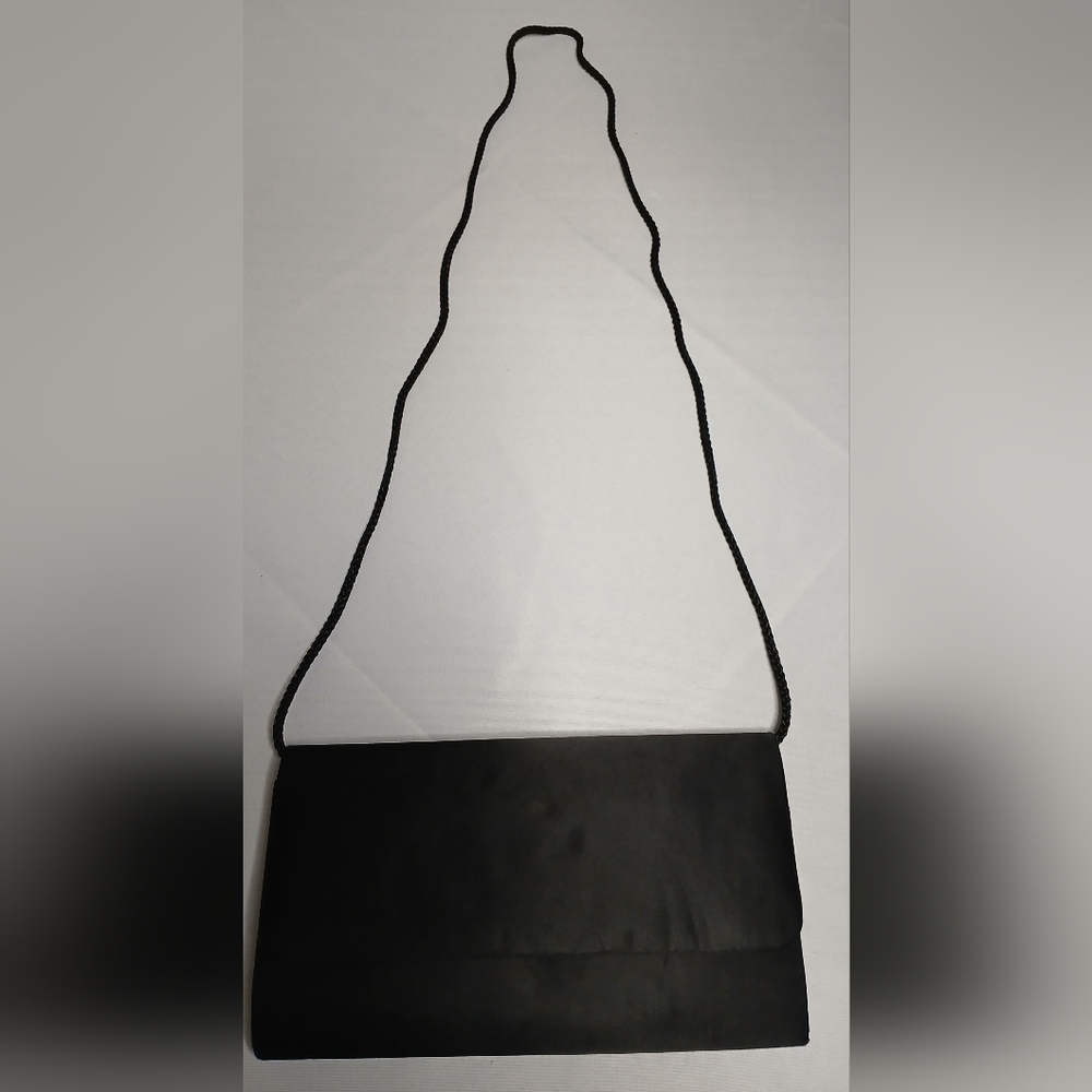Black Clutch purse with strap